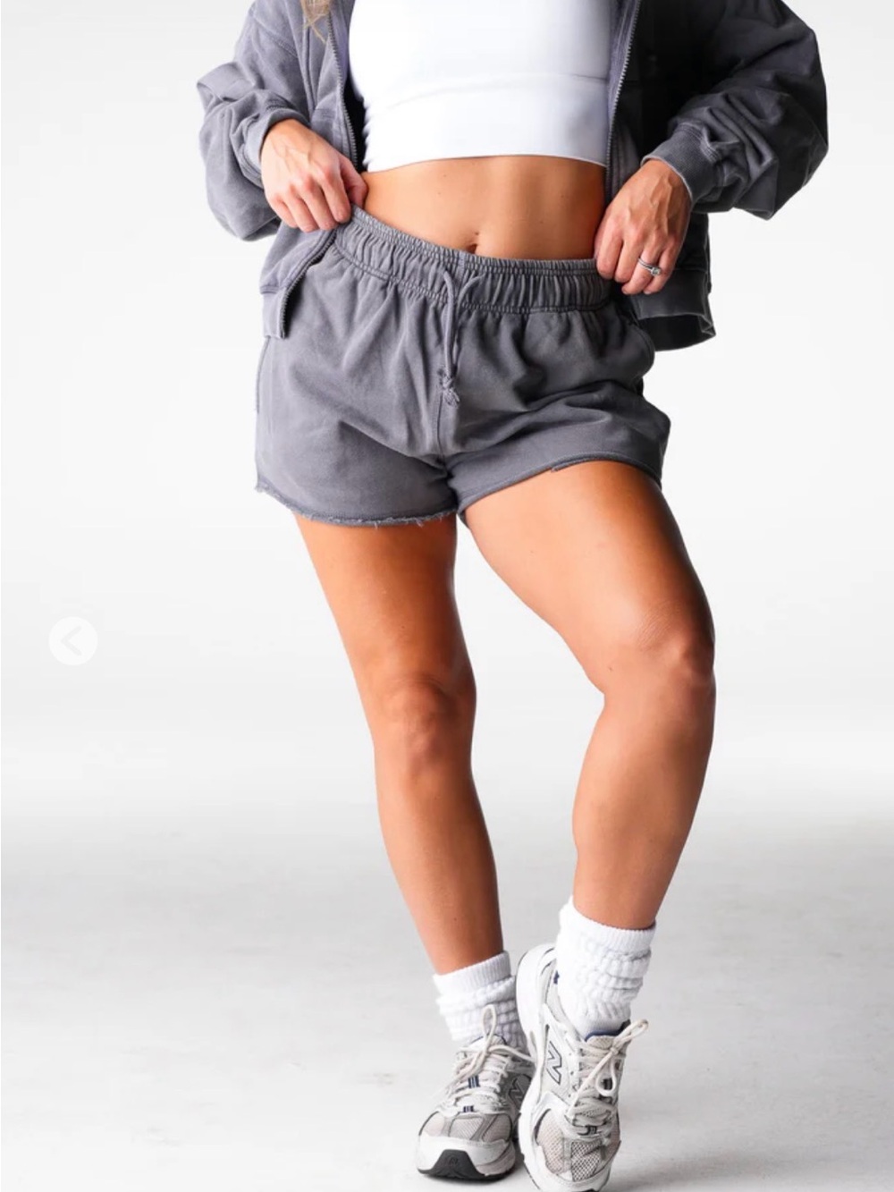 NVGTN charcoal washed lounge shorts